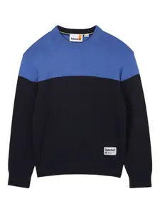 Свитер с круглым вырезом Timberland Kids, синий