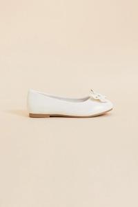 Балетки с бантом для девочек Angels by Accessorize, слоновая кость