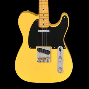 Fender Custom Shop 1951 Nocaster Time Machine - Старый потертый Nocaster, выцветший бежево-желтый
