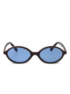 Miu Miu Eyewear oval-frame солнцезащитные очки, черный