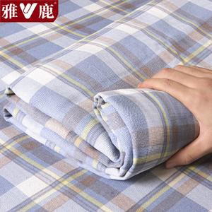 Yalu Комплект постельного белья из 3 предметов (простыня 240х230 см, 2 наволочки), антибактериальный, трехслойный, цвет Jianyi Lan