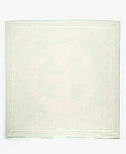 Текстурированный квадратный шарф с принтом Giani Bernini, синий