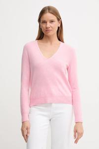 Шерстяной свитер United Colors Of Benetton, розовый