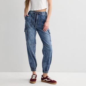 Спортивные брюки-карго с высокой талией для юниоров So, цвет dark