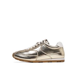 Lee Cooper Низкие немецкие армейские кеды женские золотые, цвет Gold