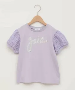 Футболка с пышными рукавами и логотипом Avv, цвет Lavender