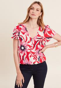 Блуза MIT KURZEN ÄRMELN Breal, красный