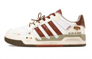 Adidas Neo Износостойкие низкие скейтбордные кроссовки Entrap, унисекс, бежевые, белый, красные