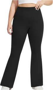 Женские леггинсы для йоги с высокой талией и расклешенным низом