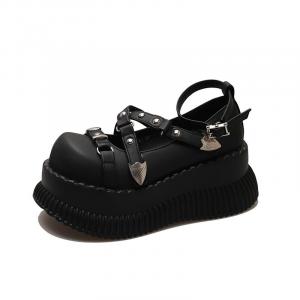 Лоферы женские черный Lianghuo