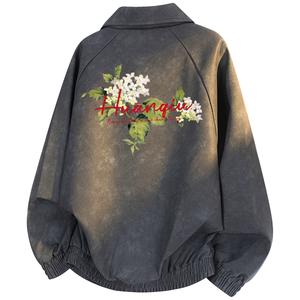 Куртка Unisex Lapel Thickened Workwear HUANQIU, серый