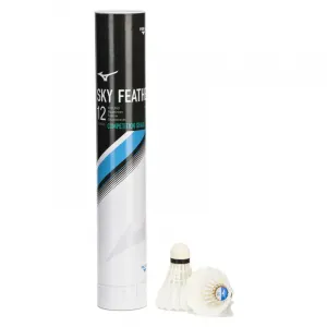 Mizuno Волан для бадминтона из гусиного пера 12 штук универсальные воланчики из гусиного пера