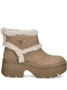 Ботинки Bridgete на щиколотке с отделкой из искусственного меха Guess Usa, коричневый