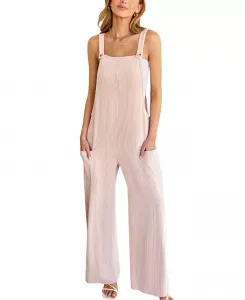 Женские вязаные комбинезоны с широкими штанинами Cupshe, коричневый/бежевый