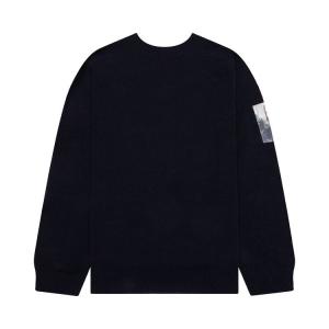Свитер Raf Simons Light Roundneck Hammersleeve With Patches 'Dark Navy', синий