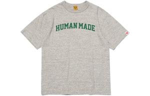 Винтажная графическая футболка №06 Состаренная HUMAN MADE, серая
