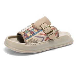 BAKE Тихие антискользящие тапочки для мужских ног без запаха цвета хаки, цвет Khaki