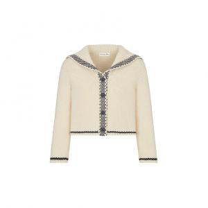 Dior Женская трикотажная одежда FW21, бежевая