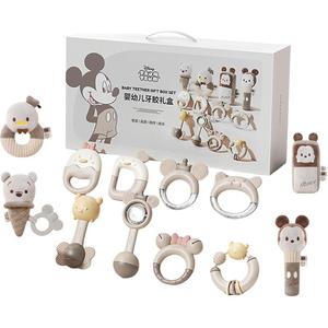 Детская игрушка, погремушки для успокоения малыша, бокс для новорожденного, бокс на первый месяц, развивающие игрушки на день рождения Disney