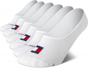 Женские носки Tommy Hilfiger, непромокаемые, 6 пар, мягкие, эластичные, с низкой посадкой, с нескользящей пяткой (размер: 4-10), White Flag