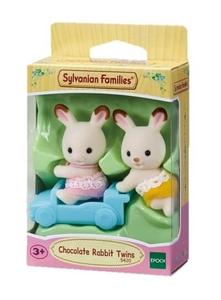 Sylvanian Families, Статуэтки 2 кролика с шоколадными ушками