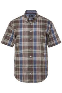 JP1880 Рубашка на пуговицах Regular fit в темно-коричневом цвете