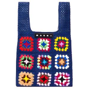 Акриловая женская сумка MARNI синяя/разноцветная