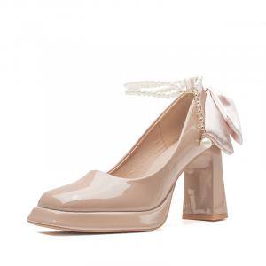 Туфли женские на высоком каблуке Lanza, цвет WHITE 7CM