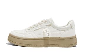 Женские противоскользящие износостойкие низкие кеды для скейтбординга RENBEN, бежевые