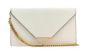 Сумка через плечо из телячьей кожи с кошельком женская белая PRADA