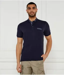 Поло E-AMUNDSEN 1 regular fit Napapijri, темно-синий