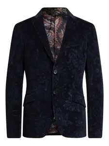 Жакет с узором пейсли и жаккардом ETRO, синий