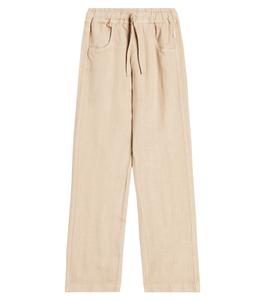 Льняные шорты Il Gufo, бежевый