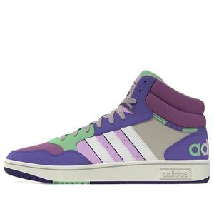 Кроссовки neo hoops 3.0 mid Adidas, фиолетовый
