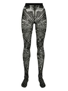 Wolford жаккардовые колготки Body Tattoo, серый