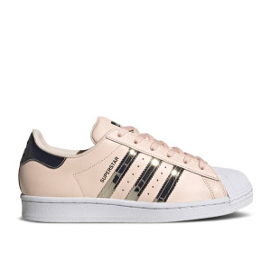 Кроссовки Adidas WMNS SUPERSTAR 'METALLIC 3 STRIPES - PINK TINT', розовый