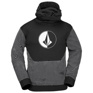 Толстовка с капюшоном для верховой езды с принтом "гидро" черного цвета - s Volcom