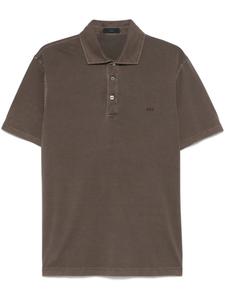 Футболка-поло Fay из хлопка, коричневый