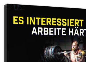 Картина на холсте Hustling Sharks Arbeite Härter!, черный