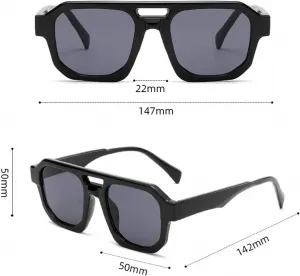 Женские солнцезащитные очки Melrose Y2K Punk, маленькие, винтажные, черные, с защитой от УФ-излучения UV400, для вождения, модель 3529, Green Red