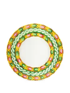 Чайный сервиз Fico D'India с узором Dolce & Gabbana, желтый