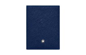 MONTBLANC Кожаный визитник мужской Midnight Blue