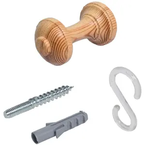 Подхваты для штор Liedeco, (1 шт.), держатель для шарфа 7 см, цвет kieferfarben