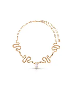 Ожерелье-Чокер Serpentina Ettika, gold