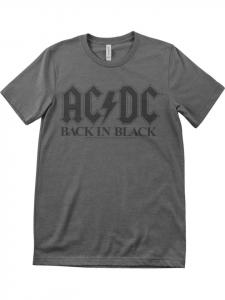 Футболка Back In Black T-Shirt AC/DC, серый