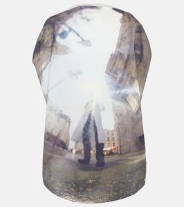 Топ из хлопка с принтом MM6 Maison Margiela, черный