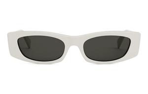 Солнцезащитные очки прямоугольной формы CELINE, белые