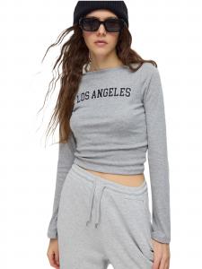 No Matter What Лонгслив в крапинку серого цвета