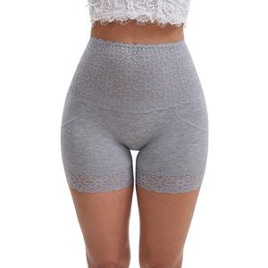Женские утягивающие трусы с широким кружевом и высокой талией для контроля живота и подъема бедер Inspire Chic, Gray