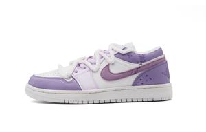 Jordan Кроссовки Air 1 Abrasion Resistant Low top Vintage Blue Basketball Shoes Women's Purple